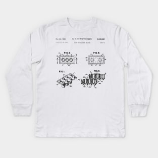 Lego Brick Patent Kids Long Sleeve T-Shirt